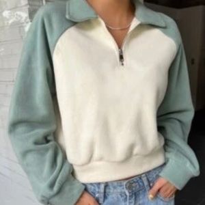 Shein- DAZY quarter zip womens fleece sweatshirt size M